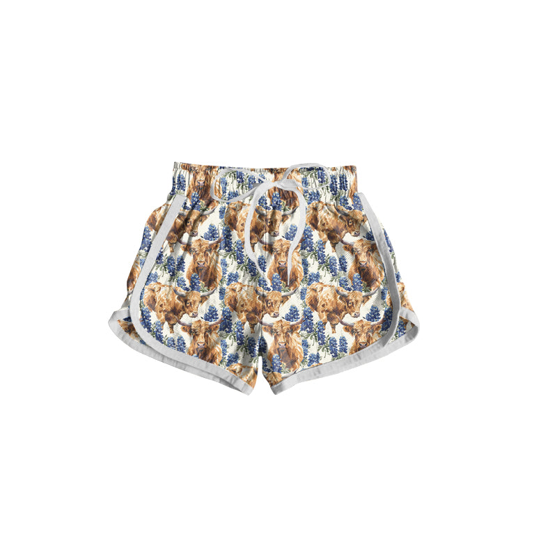 flowers summer shorts