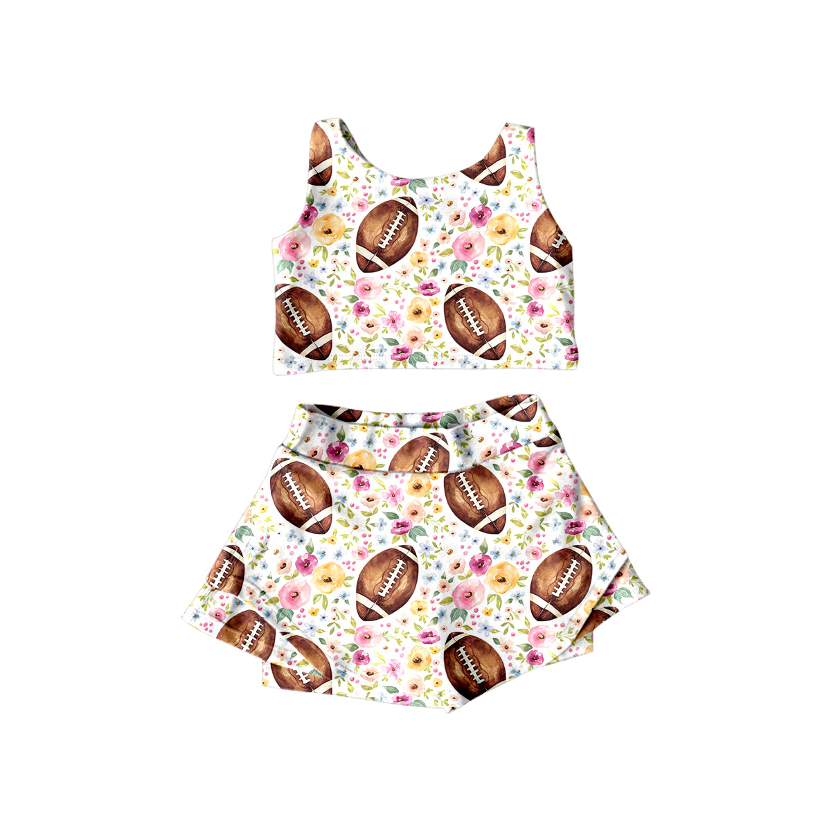 sleeveless culottes suit