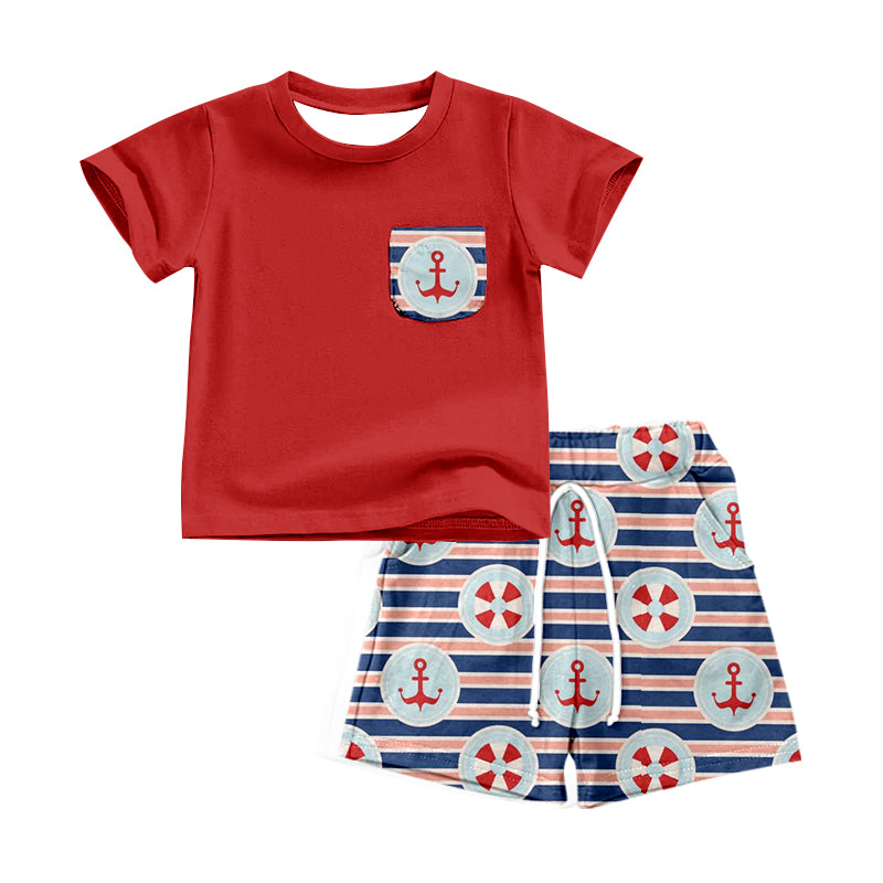 baby boy clothes red toddler boy striped summer outfits