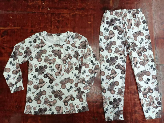 Custom moq 3 eta 6-7weeks Brown SUV White Long Sleeve Suit