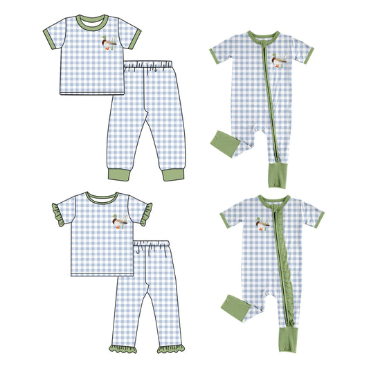 11.2 custom each style moq 5eta 4-6week Sibling Sister duck baby girl sets 1 and sets 2 and boy rompers and girl romper match family design