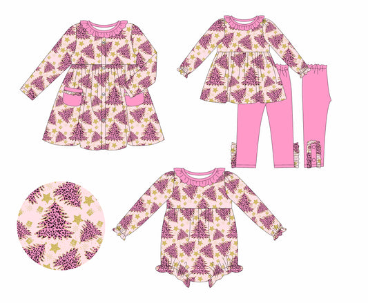 25.5.24 custom each style moq 5eta 4-6week Sibling Sisters Christmas baby girl long sleeve pants sets and dress and rompers match family design