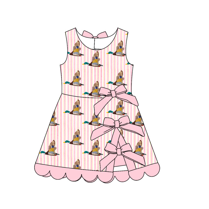 26.1.20 custom each style moq 5 eta 6-8week Sibling Sister duck baby short sleeve dresses 6 match design