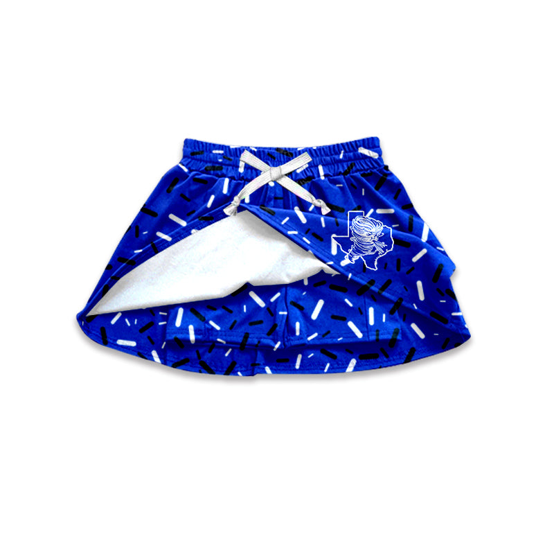 Custom moq 5 mix size milk silk baby girls clothes team blue hooded long sleeve tops and skirt and dress and shorts 1 and shorts 2-25.7.5