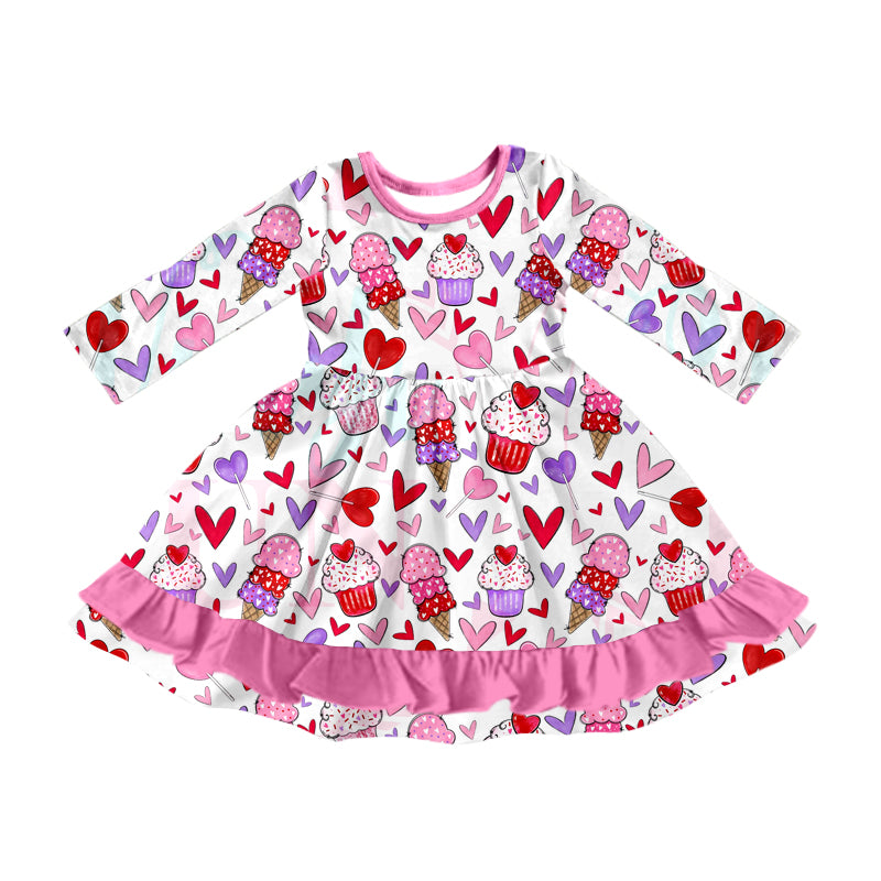 10.19 custom each style moq 5eta 4-6week Sibling Sister love pink baby girl sets and dress and rompers match family design
