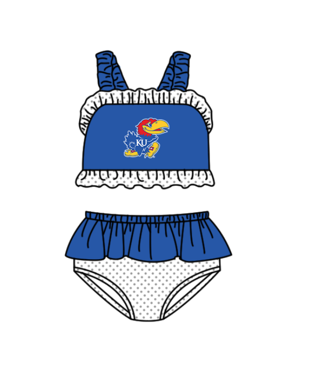 Custom moq 5 mix size milk silk summer teams baby girl boys clothes Blue Two-Piece Swimsuit Set One Piece Swimsuits boy swim trunks