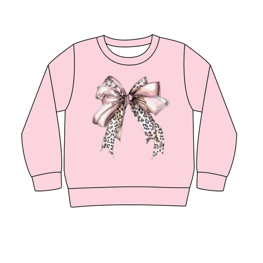 7.26 custom each style moq 5eta 4-6week adult women clothes adult women bow pink long sleeve summer top