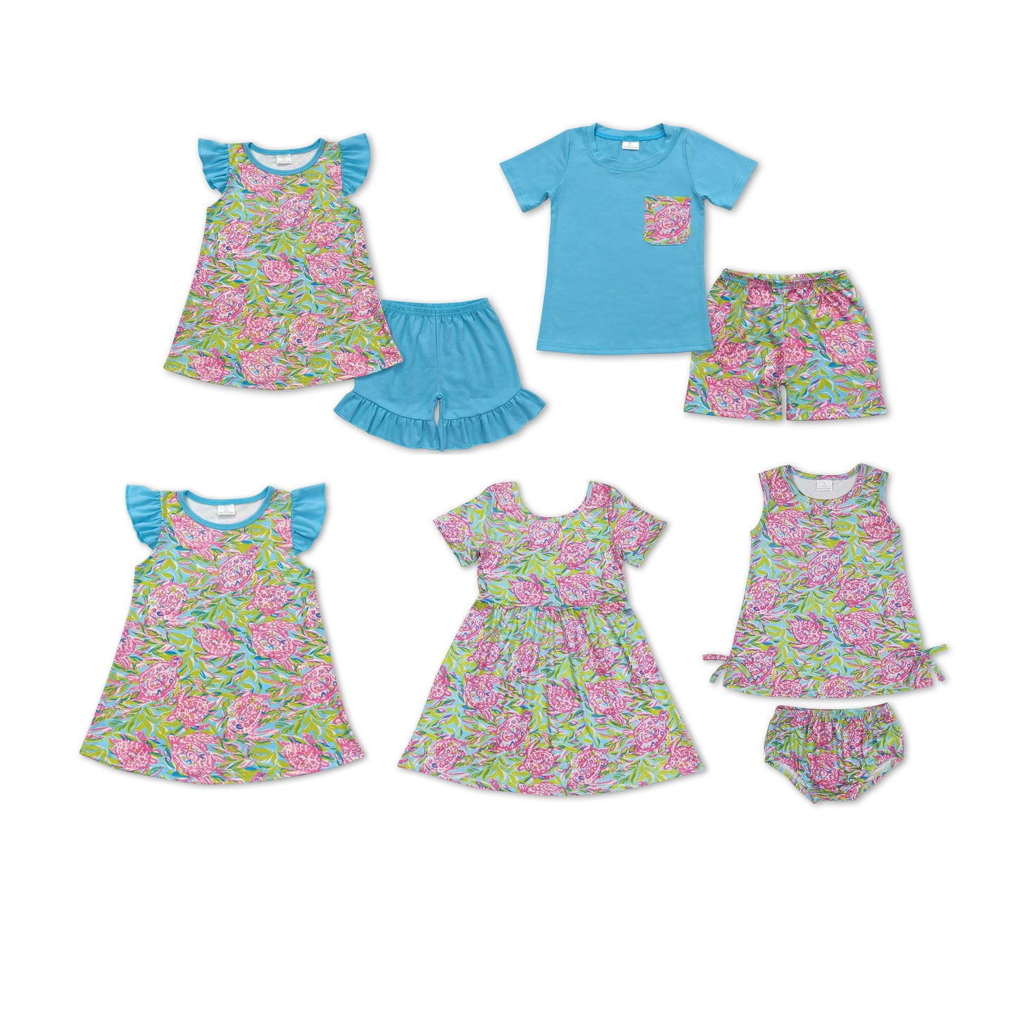 RTS Boys and girls Short Sleeve Shorts sets briefs sets dress
