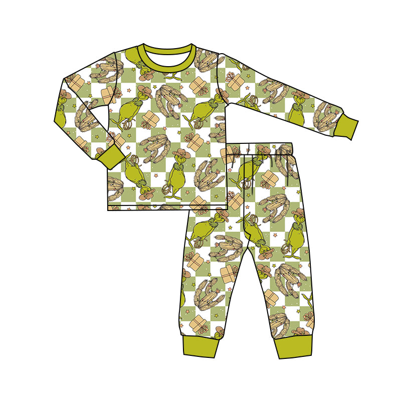 9.14 custom each style moq 5eta 4-6week Sibling Sister Christmas green baby girls sets and rompers match family design
