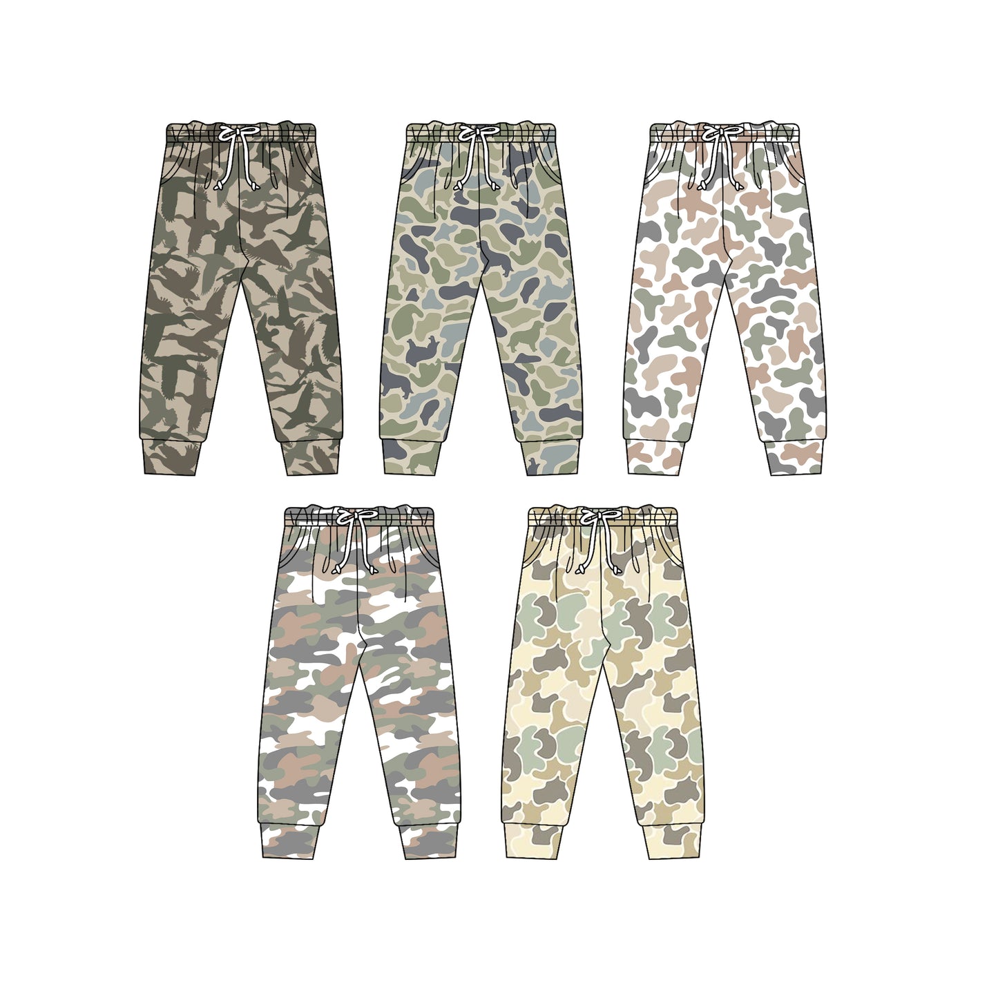 25.11.12 custom each style moq 5 eta 6-8week Sibling Sisters camouflage baby boy long pants 5 match family design