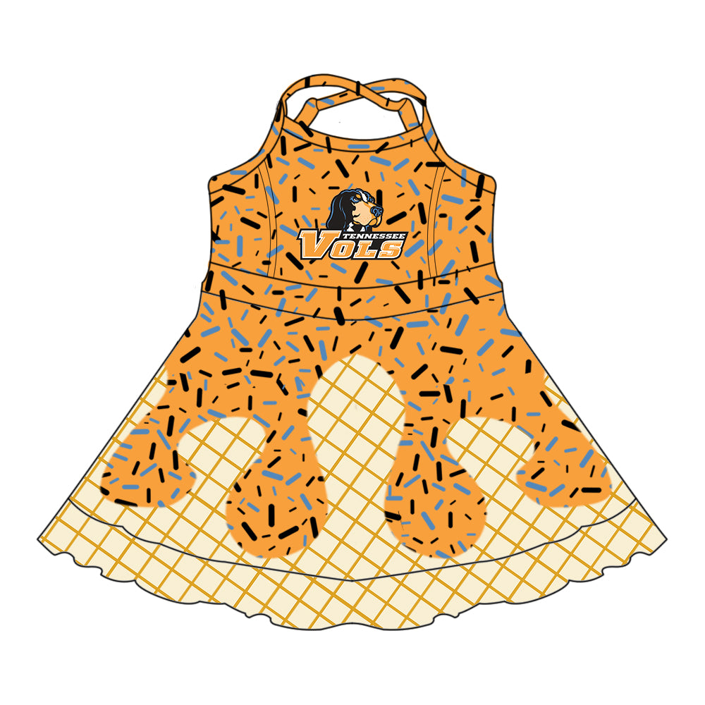 Custom moq 5 mix size milk silk baby girls clothes team orange hooded long sleeve tops and skirt and dress and shorts 1 and shorts 2-25.7.3