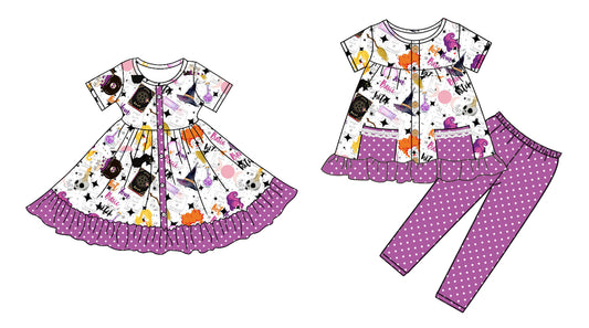 5.6 custom each style moq 5eta 4-6week Sibling Sister baby girl pants sets and dress match family design