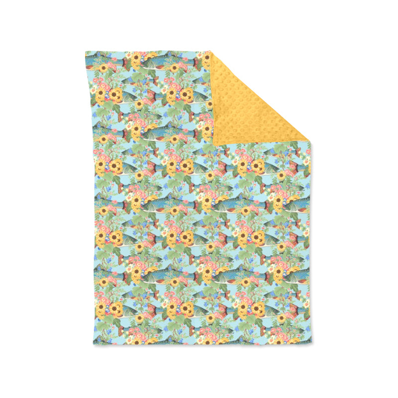 8.29 custom each style moq 5 eta 4-6week baby blanket floral yellow blanket design