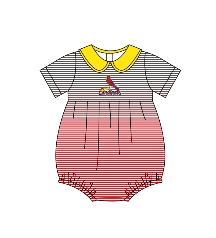 Custom moq 5 mix size milk silk summer teams Baby Boys And Girls Short-Sleeved Red Shirt And Shorts Set Matching Striped Rompers Outfit Set