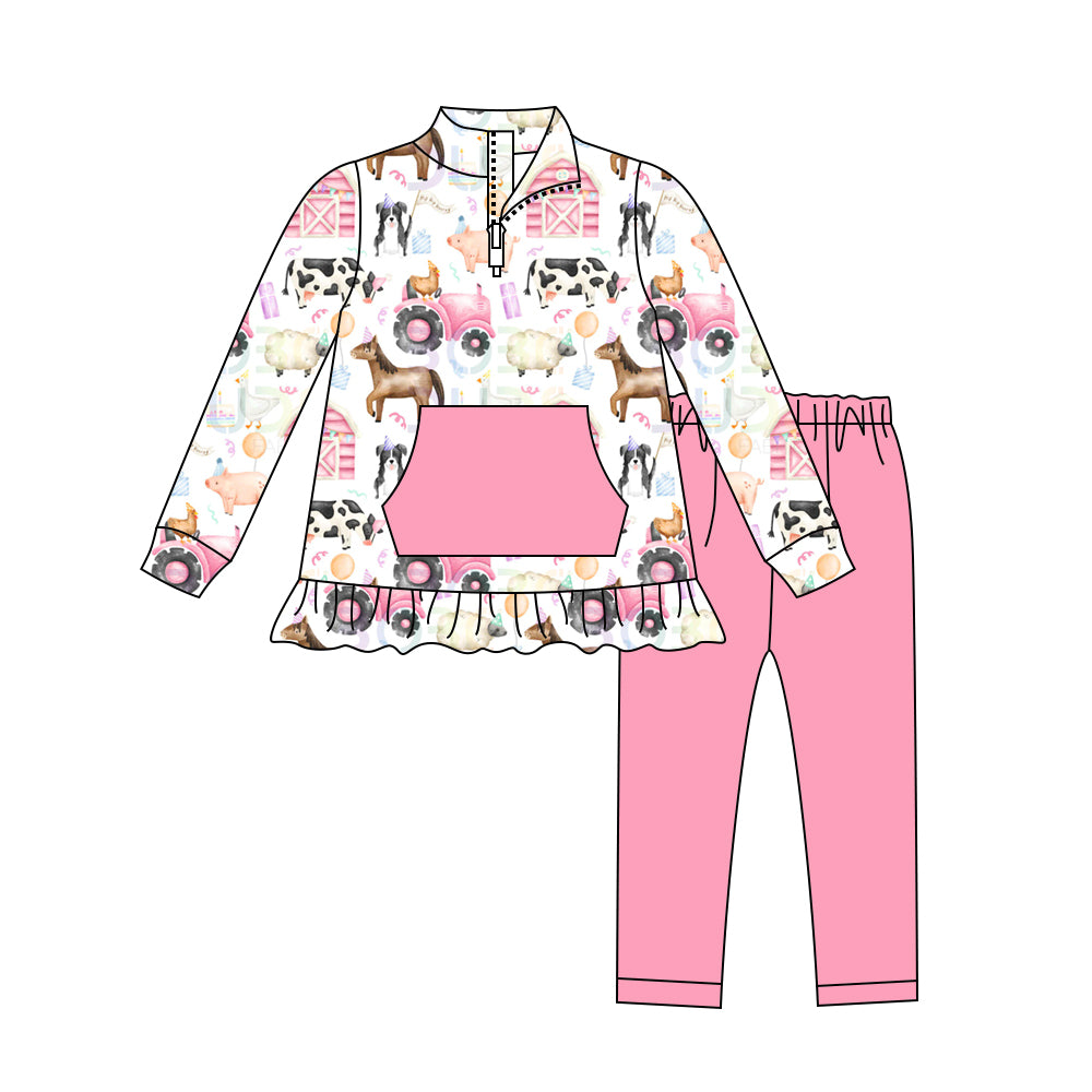 25.7.28 custom each style moq 5eta 4-6week Sibling Sisters Christmas baby boy long sleeve pants sets 1 and sets 2 match family design