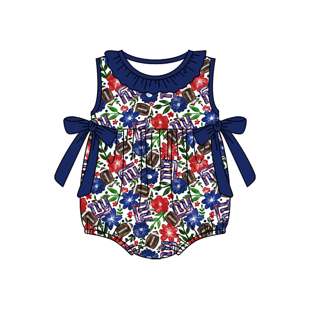 Custom moq 5 mix size milk silk summer teams Baby Girl Navy Blue Sleeveless Top And Shorts Set Sleeveless Skirt Set Yoga Dress Romper