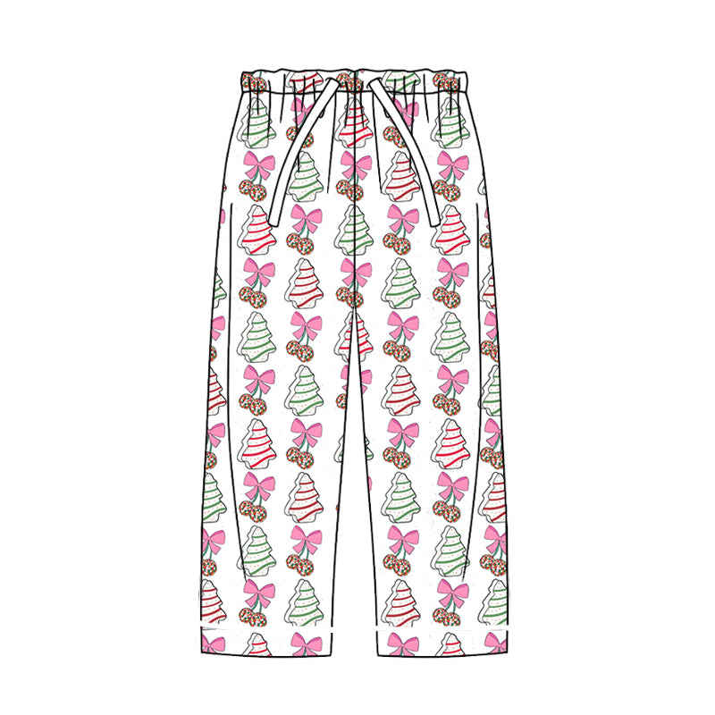 7.22 custom each style moq 5eta 4-6week adult clothes Christmas bow pink adult man pants