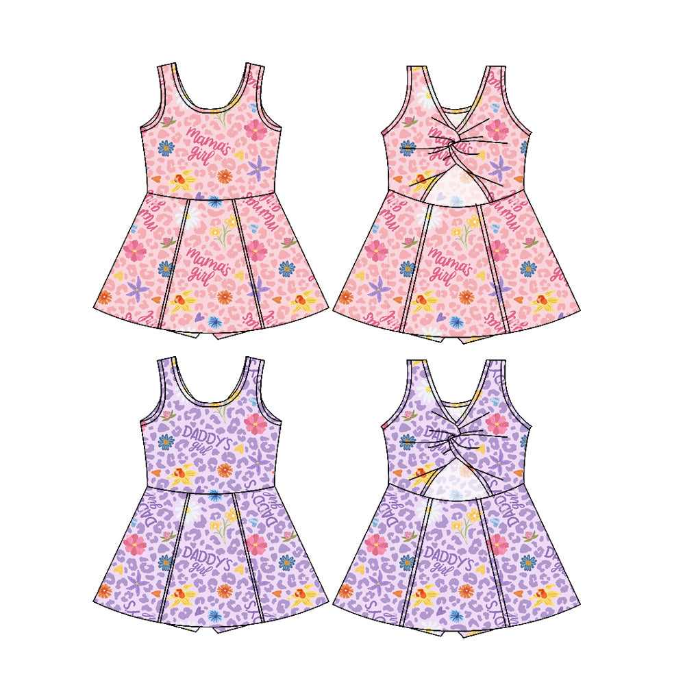 25.6.25 custom each style moq 5eta 4-6week Sibling Sister baby girl long sleeve dress 1 and dress 2 match design