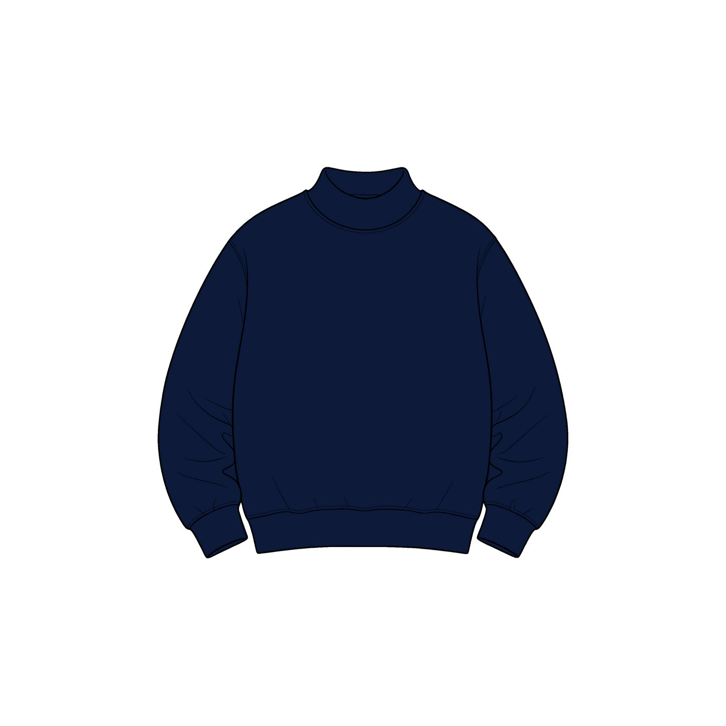 custom moq 5 mix size High Neck Baby Kids Solid Mock Neck Long Sleeve Pullover Sweatshirt Toddler Boys Girls Fall Casual Top