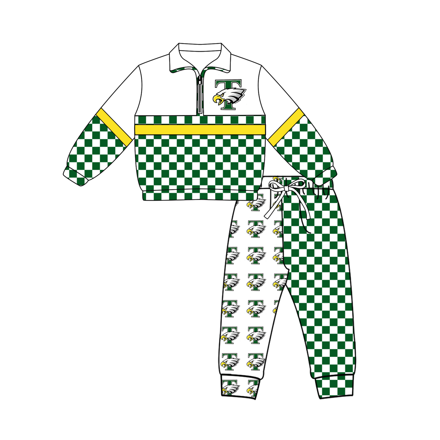custom moq 5 mix size MSD070404 Baby Kids Zipper Long Sleeve PulloverJogger Pants Casual Outfit Set