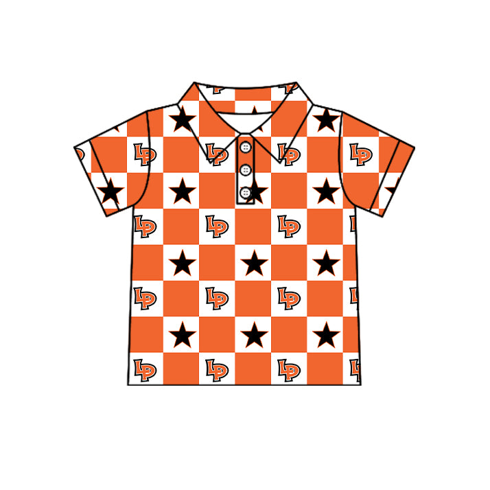 Custom moq 5 mix size milk silk summer teams Baby Girl Orange Sleeveless Top Skirts Set Dress And Shorts Yoga Outfit Boy's Short-Sleeved Polo Shirt And Romper