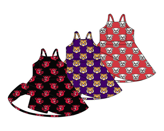 26.1.16 custom each style moq 5 eta 6-8week Sibling Sister team baby short sleeve dresses 3 match design