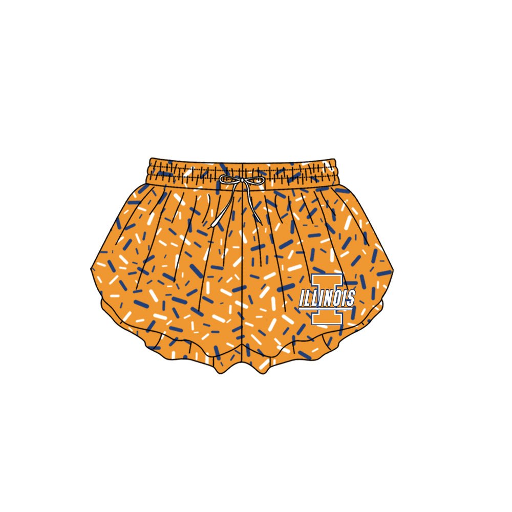 Custom moq 5 mix size milk silk summer teams Camo Hooded Short Sleeve Top Shorts Set Ice Cream Drips Orange Hooded Top with Matching Shorts For Kids