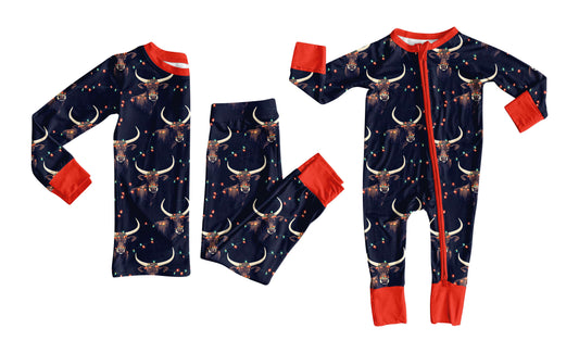 25.9.3 custom each style moq 5eta 4-6week Sibling Sisters cow head baby boy clothes long sleeve pants sets and romper match family design
