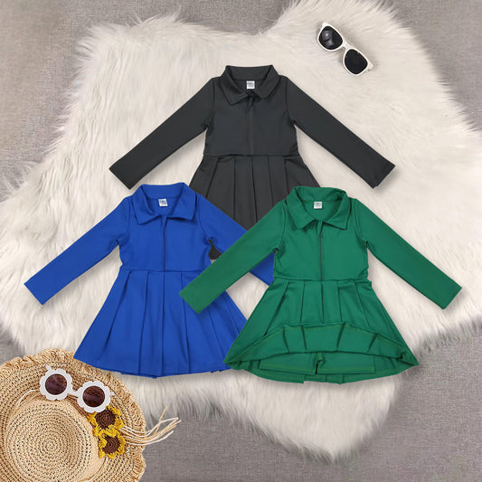 RTS Sibling baby girls clothes summer long-sleeved yoga dresses