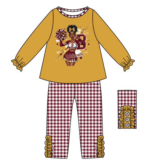 Custom moq 5 mix size milk silk summer teams baby girl clothes long sleeve pants sets-25.9.13