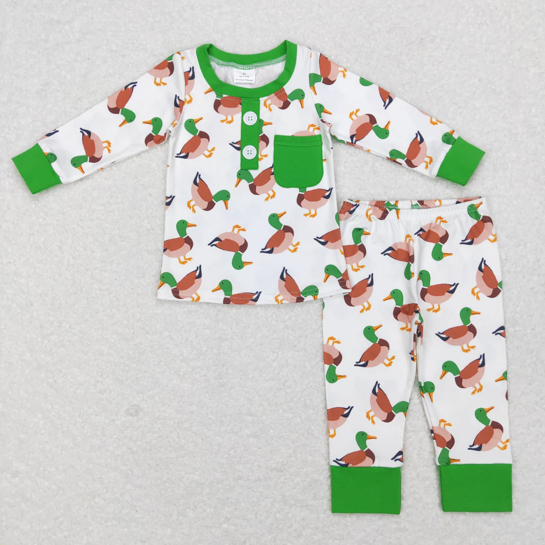 RTS NO MOQ Sibling Baby boy clothes duck long Sleeve pants Suits