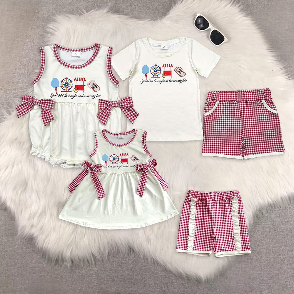 RTS Match baby boy clothes girls short sleeve shorts sets rompers Series