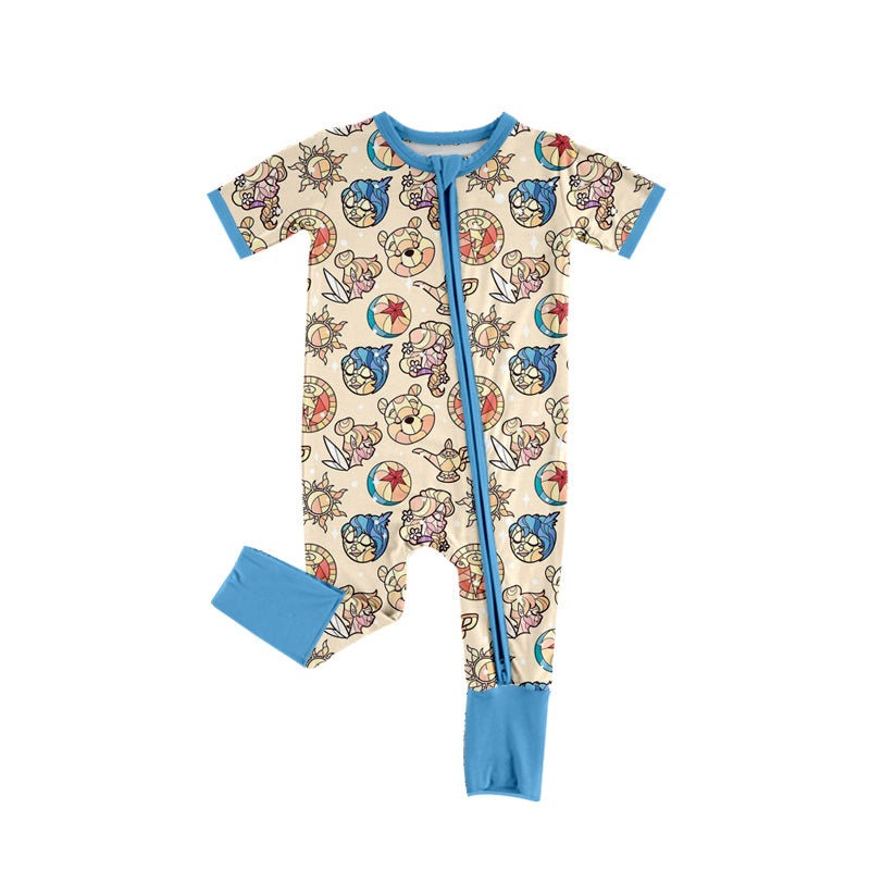 10.25 custom each style moq 5eta 4-6week Sibling Sister baby girls short sleeve sets and rompers match design