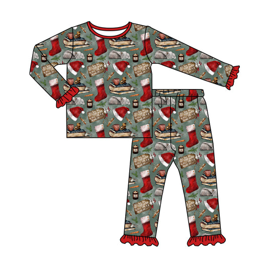 7.1 custom each style moq 5eta 4-6week Sibling Sister Christmas baby girls sets and dress and rompers match family design