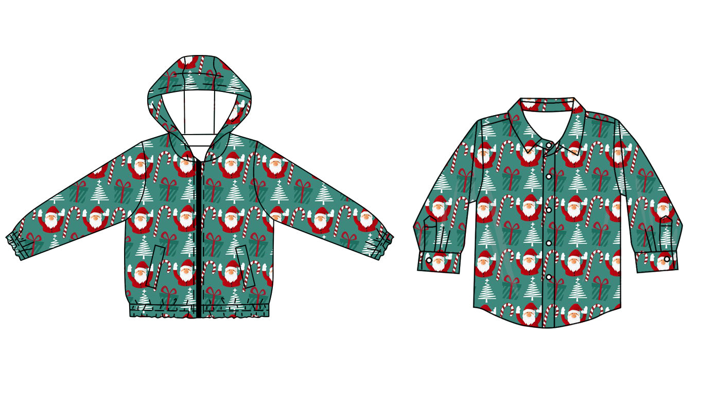 25.6.11 custom each style moq 5eta 4-6week Sibling Sister Christmas bow baby boy hooded long sleeve top 1 and top 2 match family design