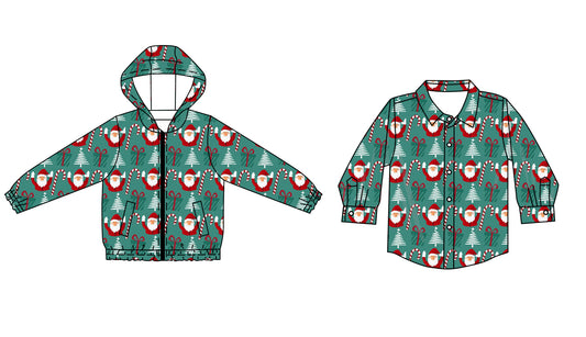 25.6.11 custom each style moq 5eta 4-6week Sibling Sister Christmas bow baby boy hooded long sleeve top 1 and top 2 match family design