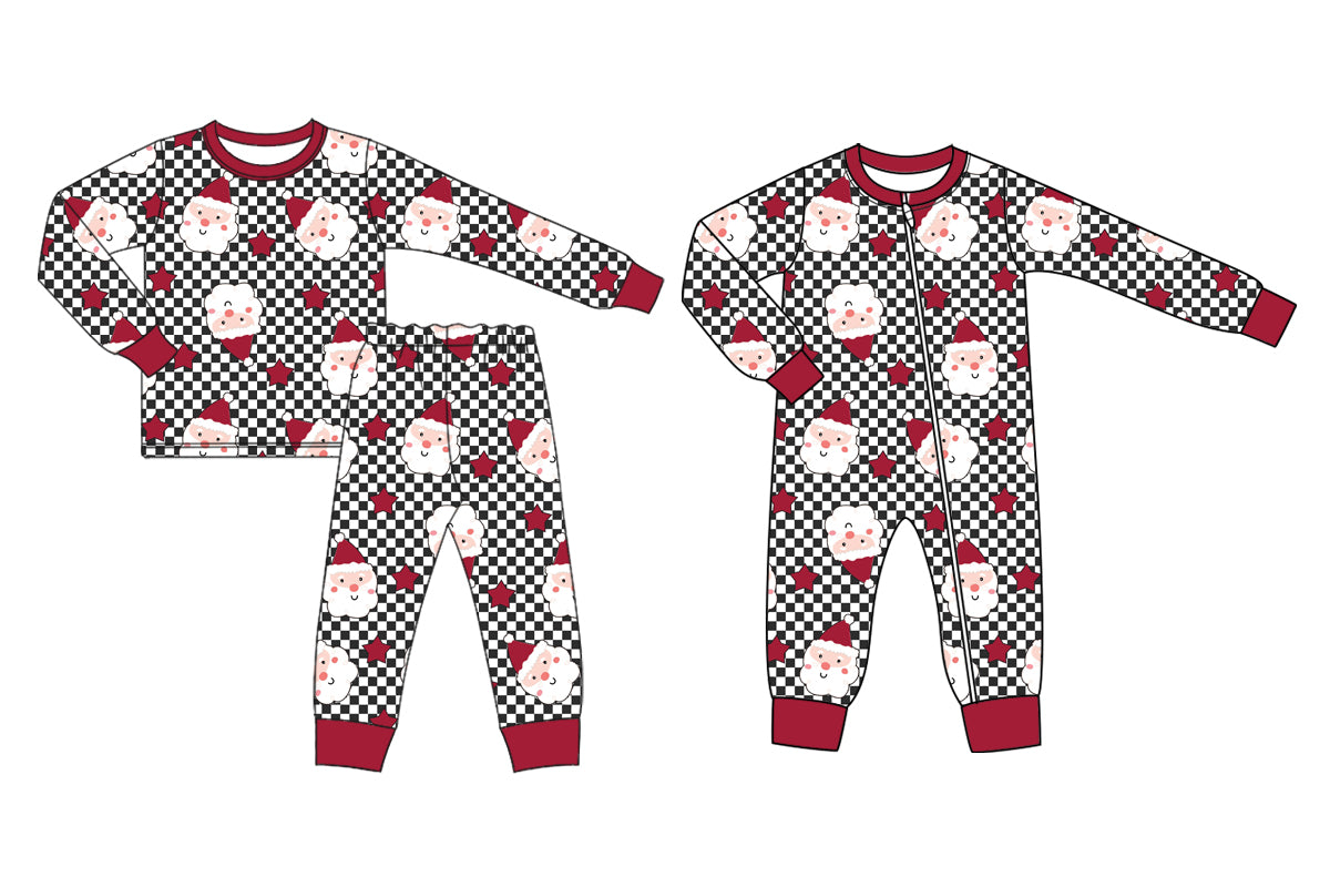 25.6.20 custom each style moq 5eta 4-6week Sibling Sisters Christmas baby boy long sleeve pants sets and rompers match family design
