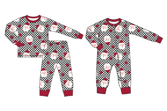 25.6.20 custom each style moq 5eta 4-6week Sibling Sisters Christmas baby boy long sleeve pants sets and rompers match family design