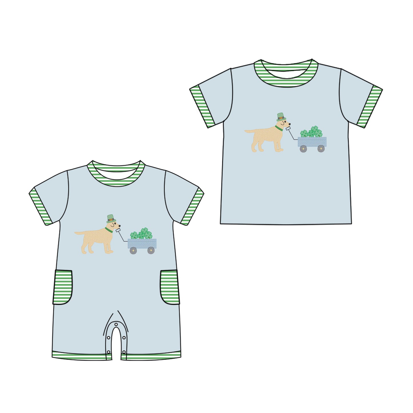 25.11.6 custom each style moq 5 eta 6-8 week Sibling Sister puppy baby boy short sleeve top and rompers match family design