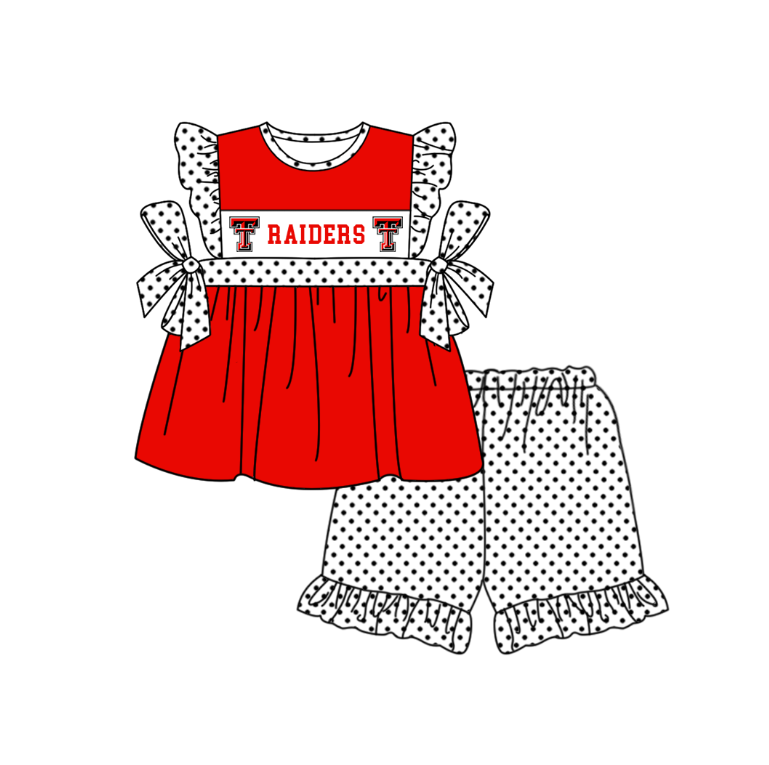 Custom moq 5 mix size milk silk summer teams baby girl boys clothes red short sleeve shorts sets 2  and dress and rompers 2 series