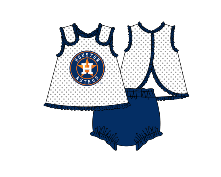 Custom moq 5 mix size milk silk summer teams Navy blue Polka Dot Baby Romper Set Short-Sleeved Thong Dress for Girls And Short-Sleeved Shorts for Boys Cute Baby Outfit Combination