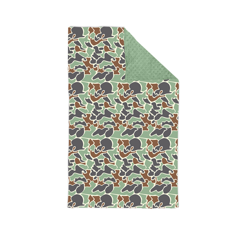 7.16 custom each style moq 5 eta 4-6week baby blanket camouflage army green blanket design