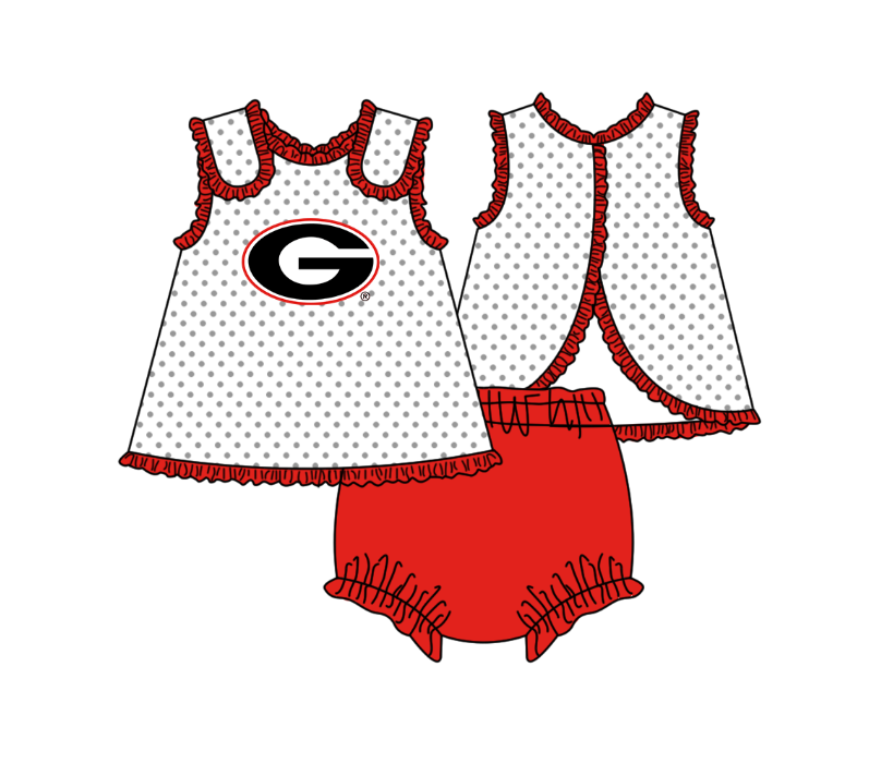 Custom moq 5 mix size milk silk summer teams Red Polka Dot Baby Romper Set Short-Sleeved Thong Dress for Girls And Short-Sleeved Shorts for Boys Cute Baby Outfit Combination