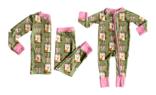 25.7.8 custom each style moq 5eta 4-6week Sibling Sister Christmas bow baby boy long sleeve pants sets and rompers match family design