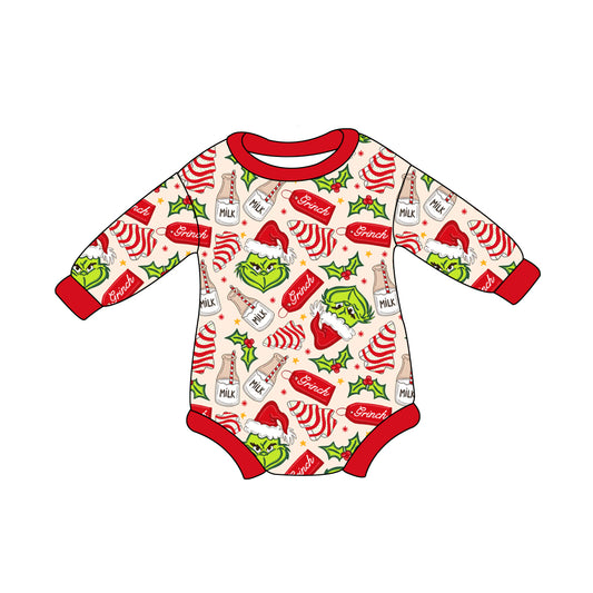8.2 custom each style moq 5 eta 4-6week Sibling Sister baby girls clothes Christmas red long sleeve top and long sleeve romper match family design