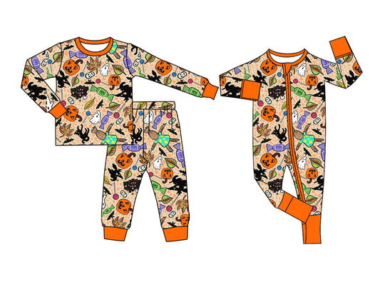 25.8.5 custom each style moq 5eta 4-6week Sibling Sister halloween baby boy long sleeve pants sets and rompers match family design