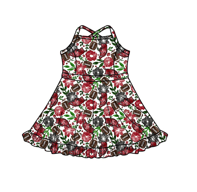 Custom moq 5 mix size milk silk summer teams Baby Girl Red Sleeveless Top And Shorts Set Sleeveless Skirt Set Yoga Dress Romper