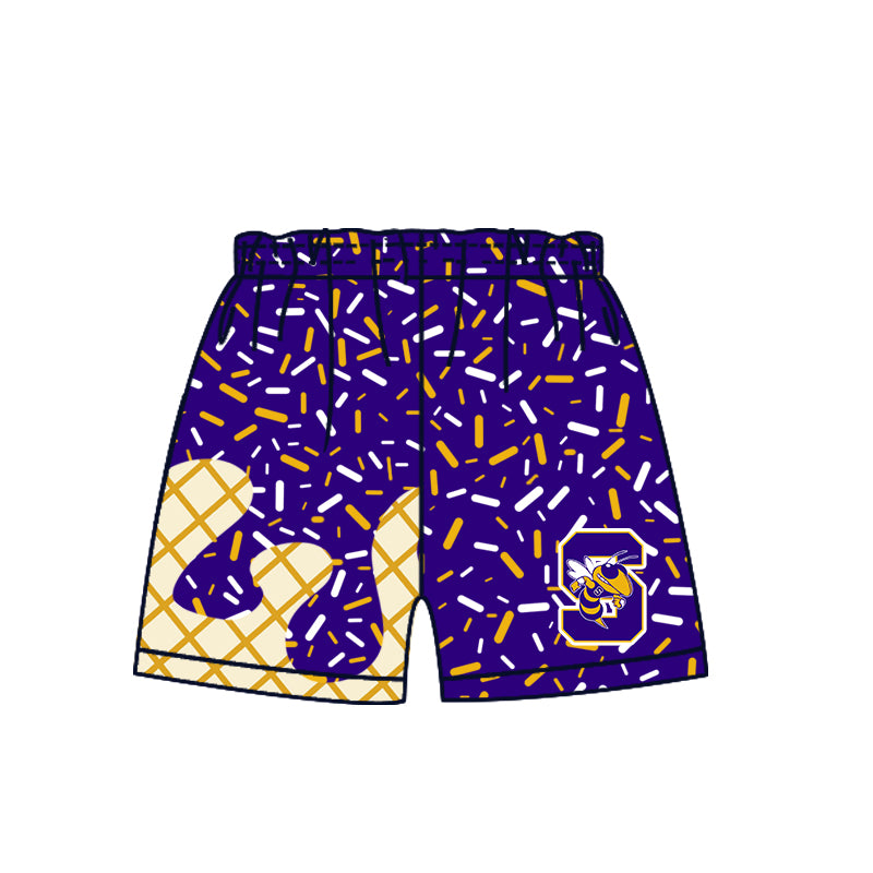Custom moq 5 mix size milk silk baby girls clothes team purple hooded long sleeve tops and skirt and dress and shorts 1 and shorts 2-25.7.2