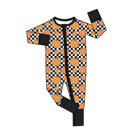 25.5.7 custom each style moq 5eta 4-6week Sibling Sisters pumpkin baby girl long sleeve romper 1 and romper 3 match family design