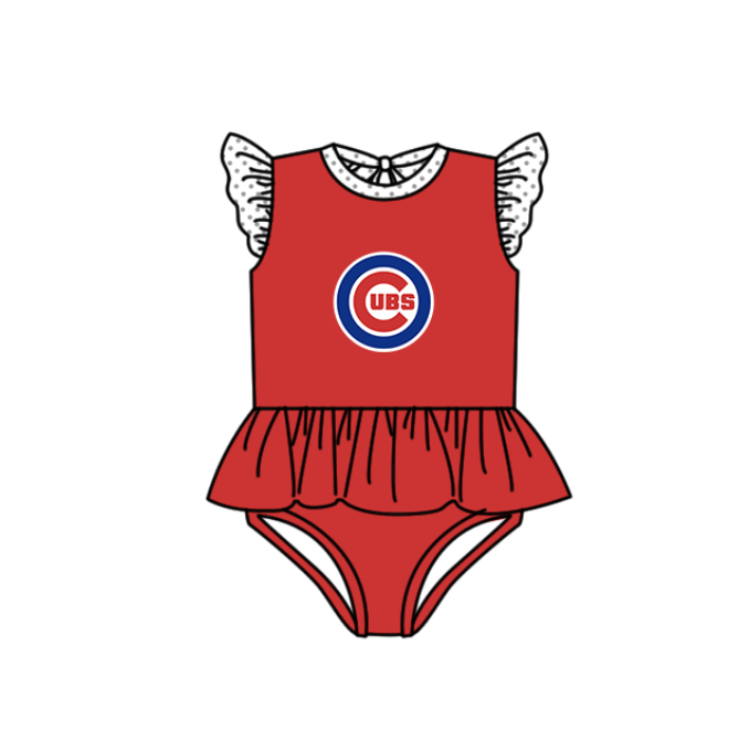 Custom moq 5 mix size milk silk summer teams baby girl boys clothes Red Two-Piece Swimsuit Set One Piece Swimsuits boy swim trunks